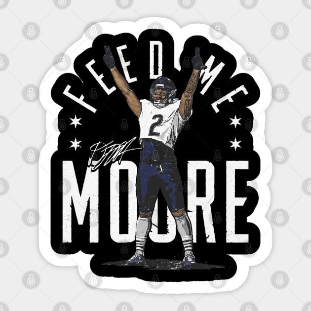 D.J. Moore Chicago Feed Me MOORE Sticker by ClarityMacaws